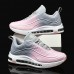 Men Ripple Pattern Breathable Fabric Comfy Air cushioned Sport Running Shoes