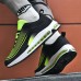 Men Ripple Pattern Breathable Fabric Comfy Air cushioned Sport Running Shoes