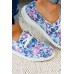 Women's Shoes - Tie Dyed Slip On Lace-up Flat Shoes