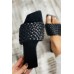Slippers - Flat-heel Braided Lattice Slippers